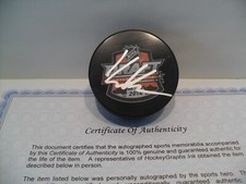 Kaapo Kahkonen Autographed Signed 2014 NHL Draft Puck COA - San Jose Sharks