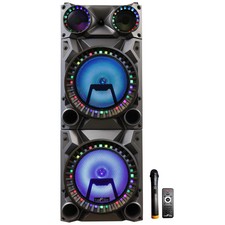 Befree Sound Rechargeable Bluetooth 12inch Double Subwoofer Portable With Dual L