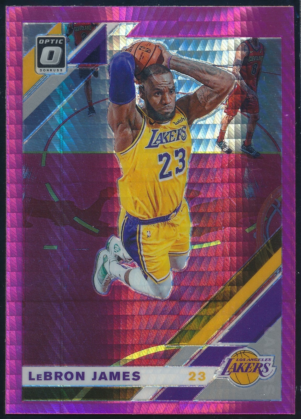 2019-20 PANINI OPTIC LEBRON JAMES HYPER PINK PRIZM CARD #60  NM-MT+