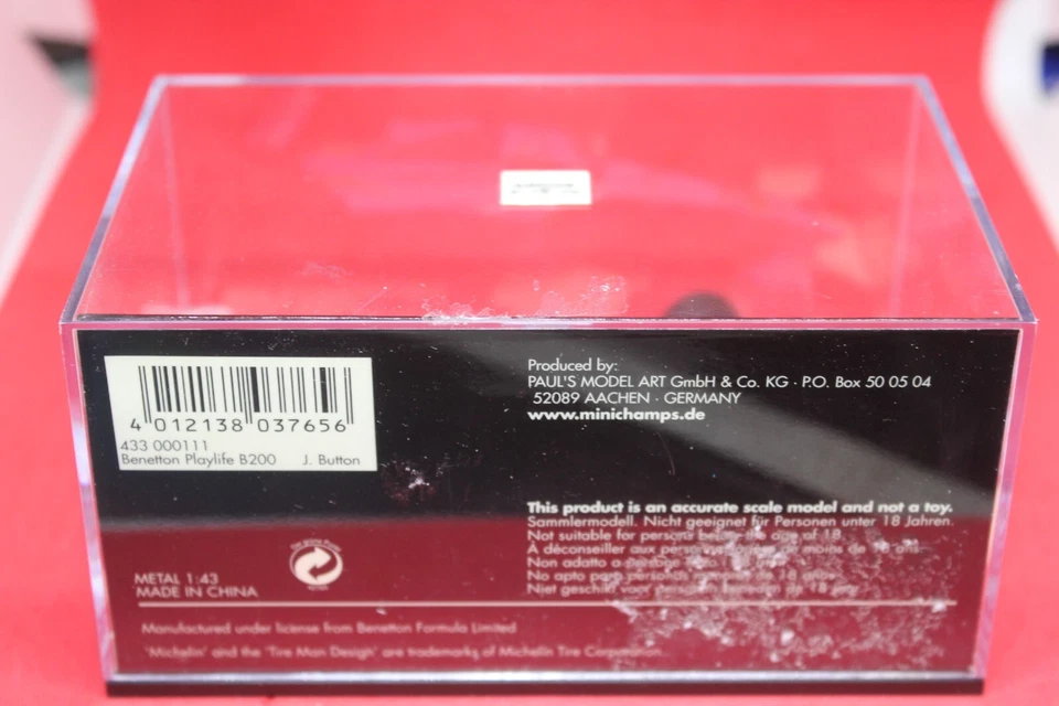 1/43 Benetton Playlife B200 (2000) - ## J. Button - MINICHAMPS - Immagine 3 di 4