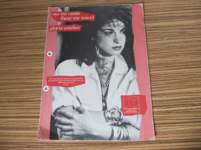 GLORIA ESTEFAN - OYE MI CANTO HEAR MY VOICE - ORIGINAL SHEET MUSIC (SH)*