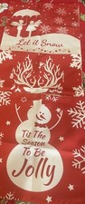 Set of 3 Christmas Pillow Covers 17x17 , Snowman, Reindeer,  Angels