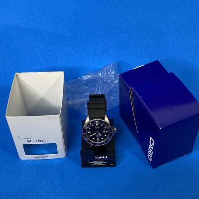 Casio MDV106B-1A2VCF, Duro, Black Resin Watch, 200M WR PEPSI, New