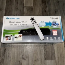 Pandigital Handheld Wi-Fi Wand Scanner S8X1103RD Red with Feeder Dock