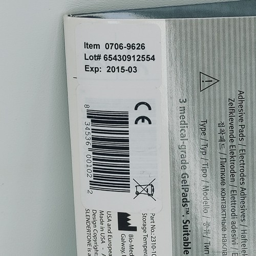 Slendertone Replacement Abdominal Toning Gel Pads 3 Sets/ Expired 2015-03 - Picture 5 of 7