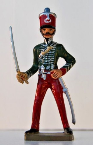 Figurine Starlux - Lieutenant Des Chasseurs à Cheval - Napoléon 1er Empire - 1:32 (60mm)