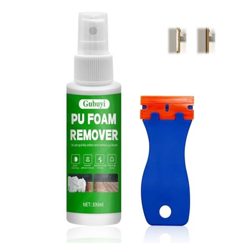 Nettoyant Mousse Polyuréthane Multi-surfaces et Dissolvant Colle Puissant 100ml