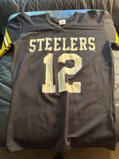 Terry Bradshaw vintage Rawlings 1970s Pittsburgh Steelers jersey super clean WOW