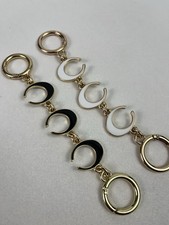 15 pcs Bag Extender Chain Purse Strap Extender for Handbag Purse - Black  White