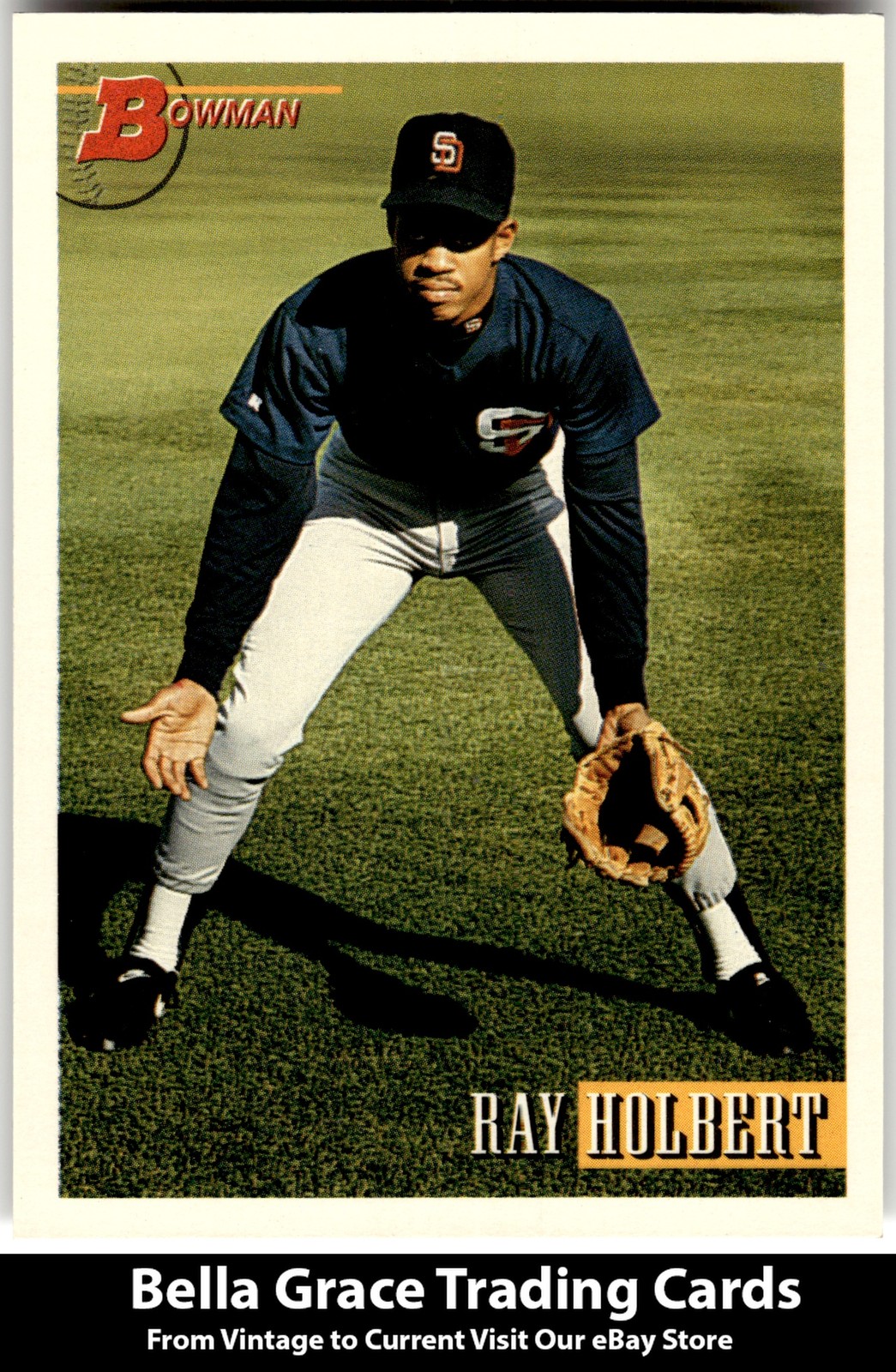 1993 Bowman #194 Ray Holbert San Diego Padres Rookie MLB Baseball