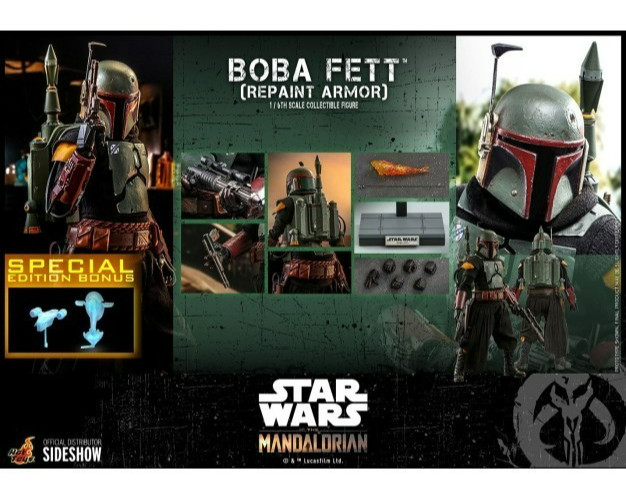 SPECIAL EDITION Hot Toys 1/6 Star Wars: Boba Fett Repaint Armor TMS055B nuovo