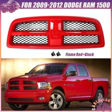 St Style Grille For 2011-2012 Ram 1500 2009-2010 Dodge Ram 1500 Flame Redblack