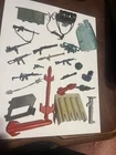 Vintage G.I. Joe Weapons Backpacks Equipment Accessories Helmet Lot