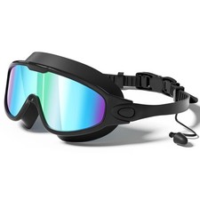 Adult Swimming Goggles Anti Fog UV Protection Wide View Leak Proof Swim Glasses