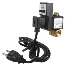 Speedaire 13X524 Valve, Timed Electric Auto Drain, 1/4 In Drain Size, 2.55 Gpm