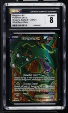 CGC 8 Rayquaza EX 123/124 Dragons Exalted Ultra Rare Holo Pokemon Card on eBay