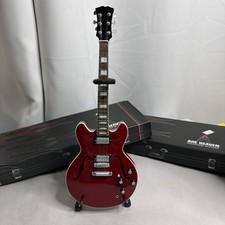 Chuck Berry-Axe Heaven Red Hollowbody Mini Chitarra elettrica CB-308
