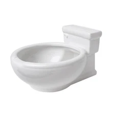 KwirkWorks Toilet Shaped Bowl for snacks, pet food dish, cereal, water, ramen...