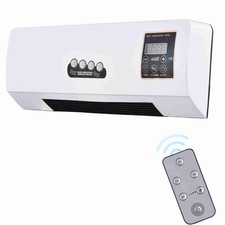 2 in 1 Wall Mounted Heater And Fan Electric Space Heater with Remote LED Display