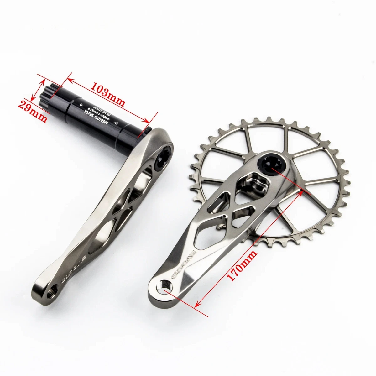 Black Bicycle 3pc Crank Set Steel 19mm BMX Bikes for sale online