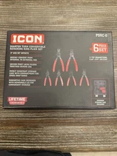 *NEW* ICON Quarter-Turn Retaining-Ring Pliers Set, 6-Piece, PSRC-6, 59150