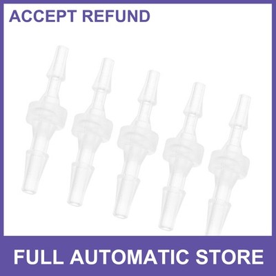 5Pcs Plastic Hose Barb Fitting 1/16'' to 3/32'' Hose ID Connectors Plastic Clear