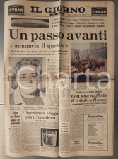 1969 LA NOTTE Strage Piazza Fontana - Indagini sulle borse di esplosivo Giornale