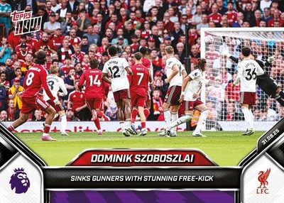 TOPPS NOW 25-2026 EPL PREMIER LEAGUE #16 DOMINIK SZOBOSZLAI LIVERPOOL PREORDER