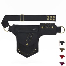 Steampunk Waist Bag Multi Pocket Hip Pocket Belt Bag Burning Man Waistbag