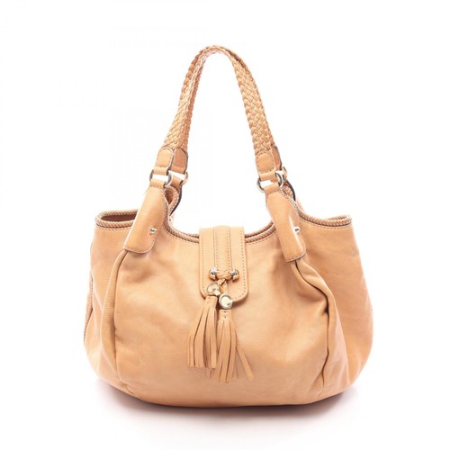 GUCCI Marrakech Shoulder hand Bag 257029 leather Beige Used Women