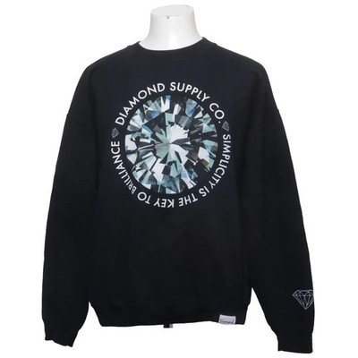 Diamond Supply Co, Sweatshirt, Größe: XL, Schwarz/Mehrfarbig #B6I