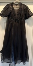 Vintage Frederick s Of Hollywood Double Chiffon Robe Sz S - Flaw