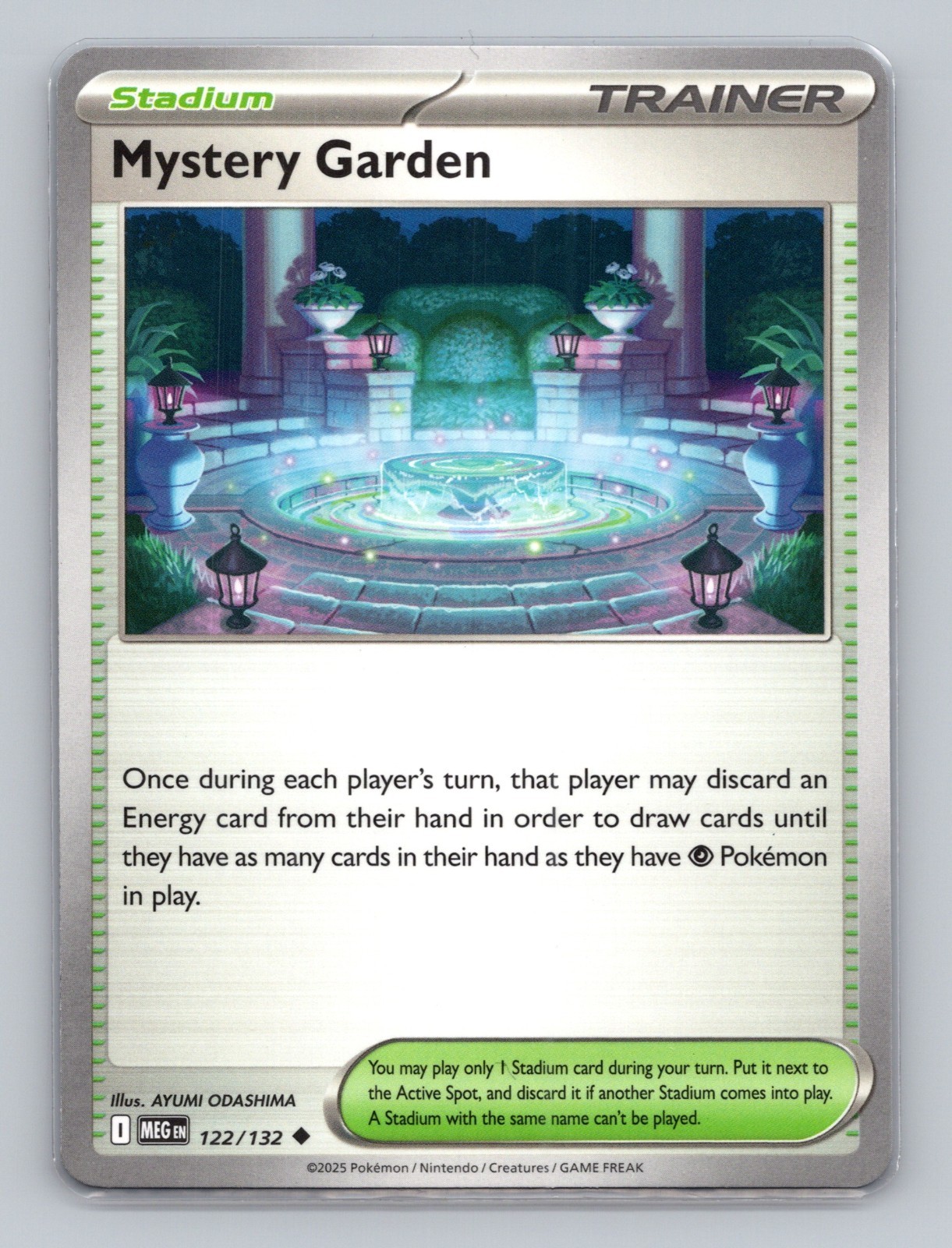 Mystery Garden 122/132 Uncommon Mega Evolution MEG EN Pokemon Base Set TCG