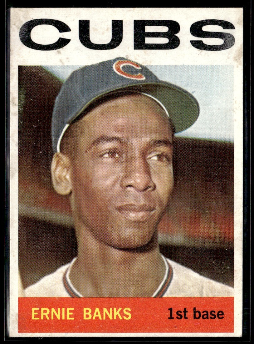 1964 Topps Ernie Banks VG Set Break #55