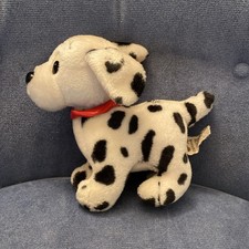 Vintage Disney 101 Dalmations 6  Plush Dog with red Collar by Applause