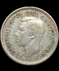 1950 Canada 10 Cents 80% Silver Coin