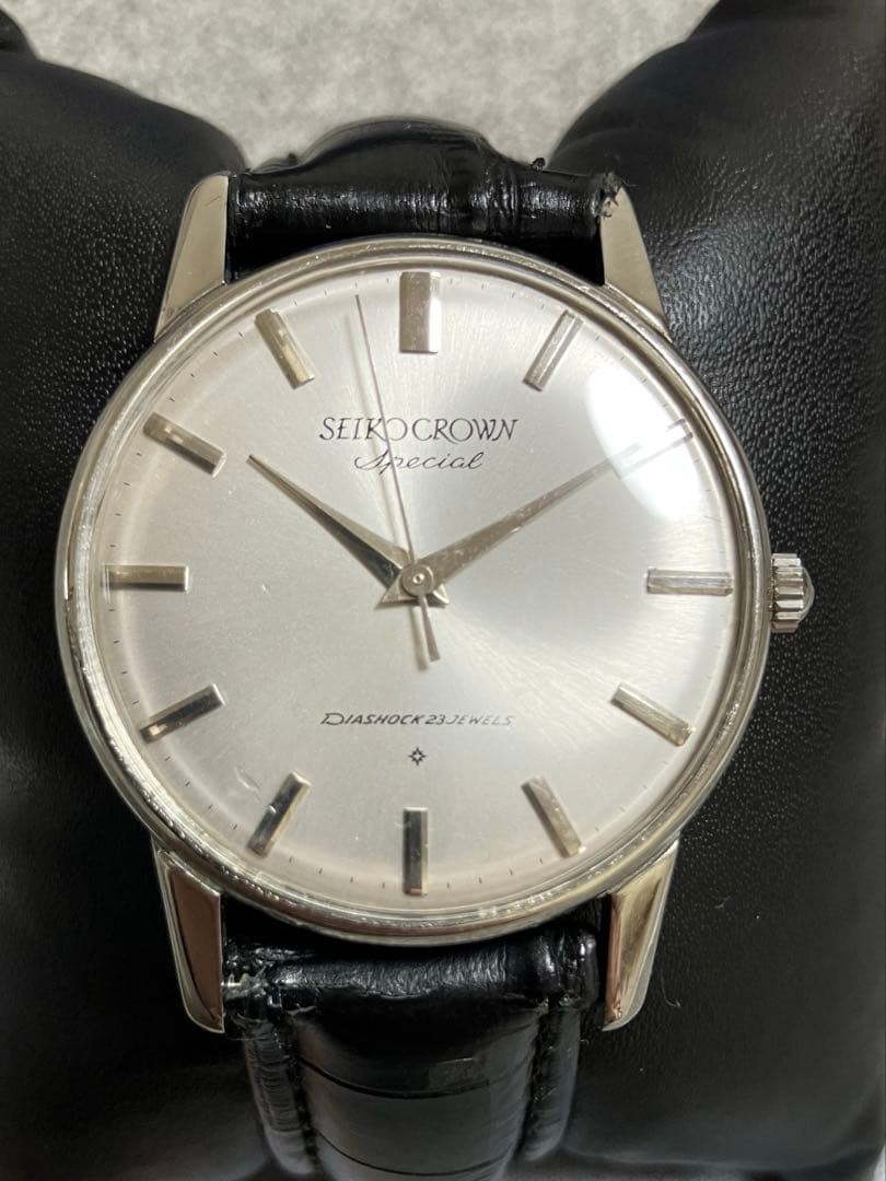 Seiko Crown Special Mechanical 23J Manual Wind Watch Used No Customs Fees US