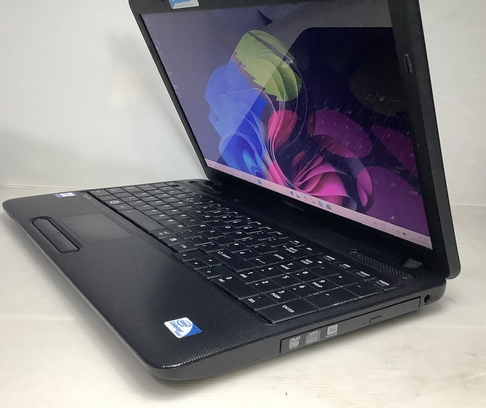 Toshiba Satellite C655,INTEL CELERON@2.20GHz,4GB RAM,128GB SSD,WIN 11 PRO(045) - Image 2 of 4