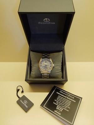 Orient Star Contemporary Herrenuhr RE-U0110N00B Grau 39mm FULL SET