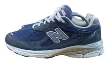 New Balance 990v3 Made in USA Navy Denim Suede M990NB3 Men's Size 9.5 Shoes