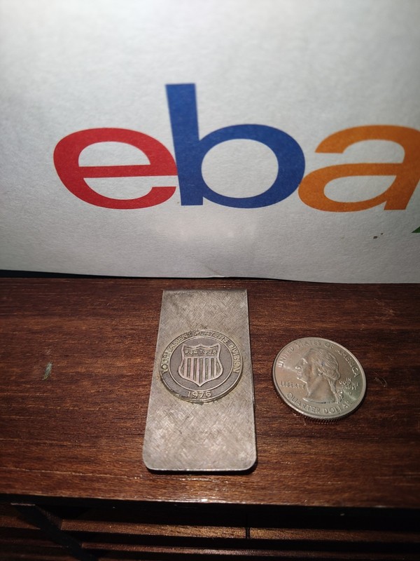 1976 PGA Tournament Players Division Money Clip 23g Sterling Silver