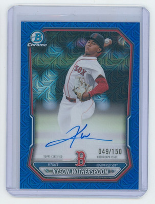 2026 Bowman Chrome Kyson Witherspoon Blue Mojo Mega Refractor Auto 49/150
