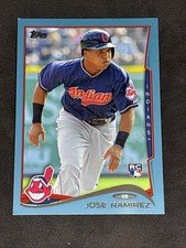 2014 Topps Jose Ramirez #424 Walmart Blue RC Rookie Card Cleveland Indians. rookie card picture
