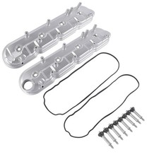 2 Aluminum Valve Cover Set For Cadillac Cts 2009-2015 Corvette 2009-2013 Camaro