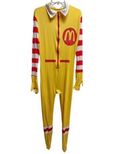 McDonald Clown Jumpsuit Men's Size XL One Piece Costume Dress Up Cosplay Party