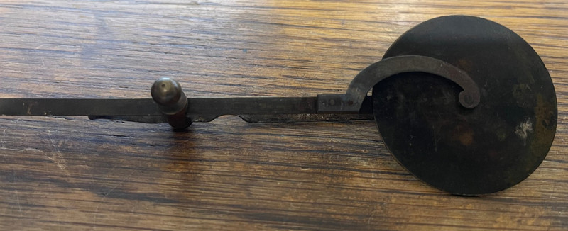 Antique Watchmaker Pallet Warmer Shellac Heating Tool Brass Spring Clamp c.1900