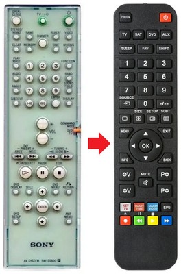Fernbedienung geeignet für SONY DAV-S800 | DAV-S888 | DAVS800