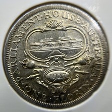 1927 Parliament Florin Coin - Extremely Fine - George V Silver