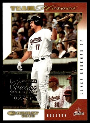 2003 Donruss Team Heroes Chicago Collection Lance Berkman 2/5 #221
