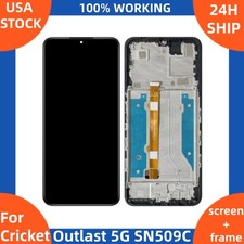 100 For Cricket Outlast 5G SN509C LCD Display Touch Screen Digitizer w/ Frame